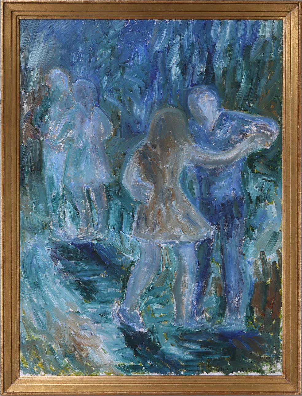 ULLA BERTHELS. Dansen, olja på duk, signerad.