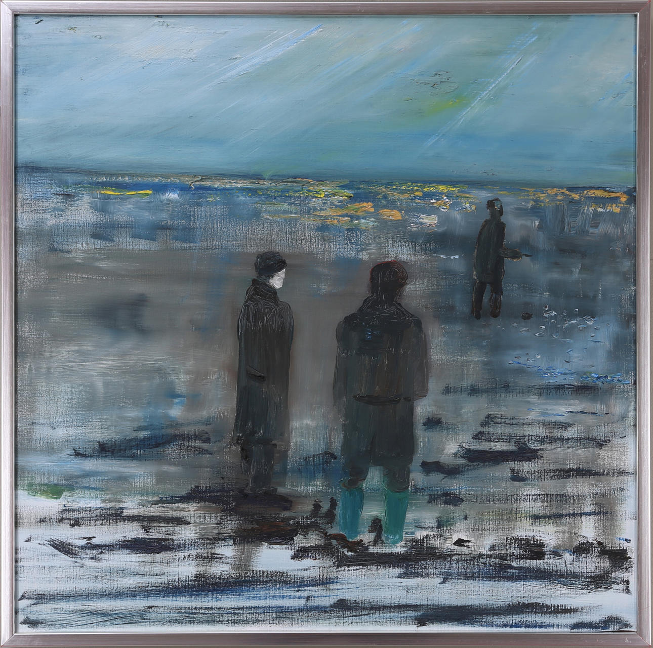 HANS WIGERT. "Pimpelfiske", olja på duk, signerad och daterad 1991.