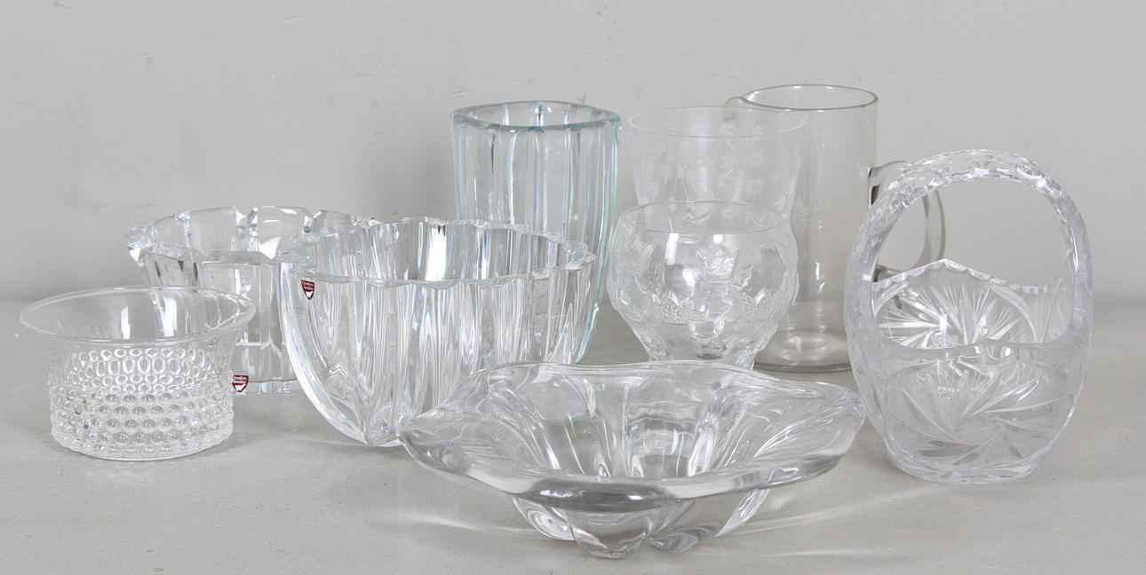 PARTI KRISTALL 9 delar .1900-tal.