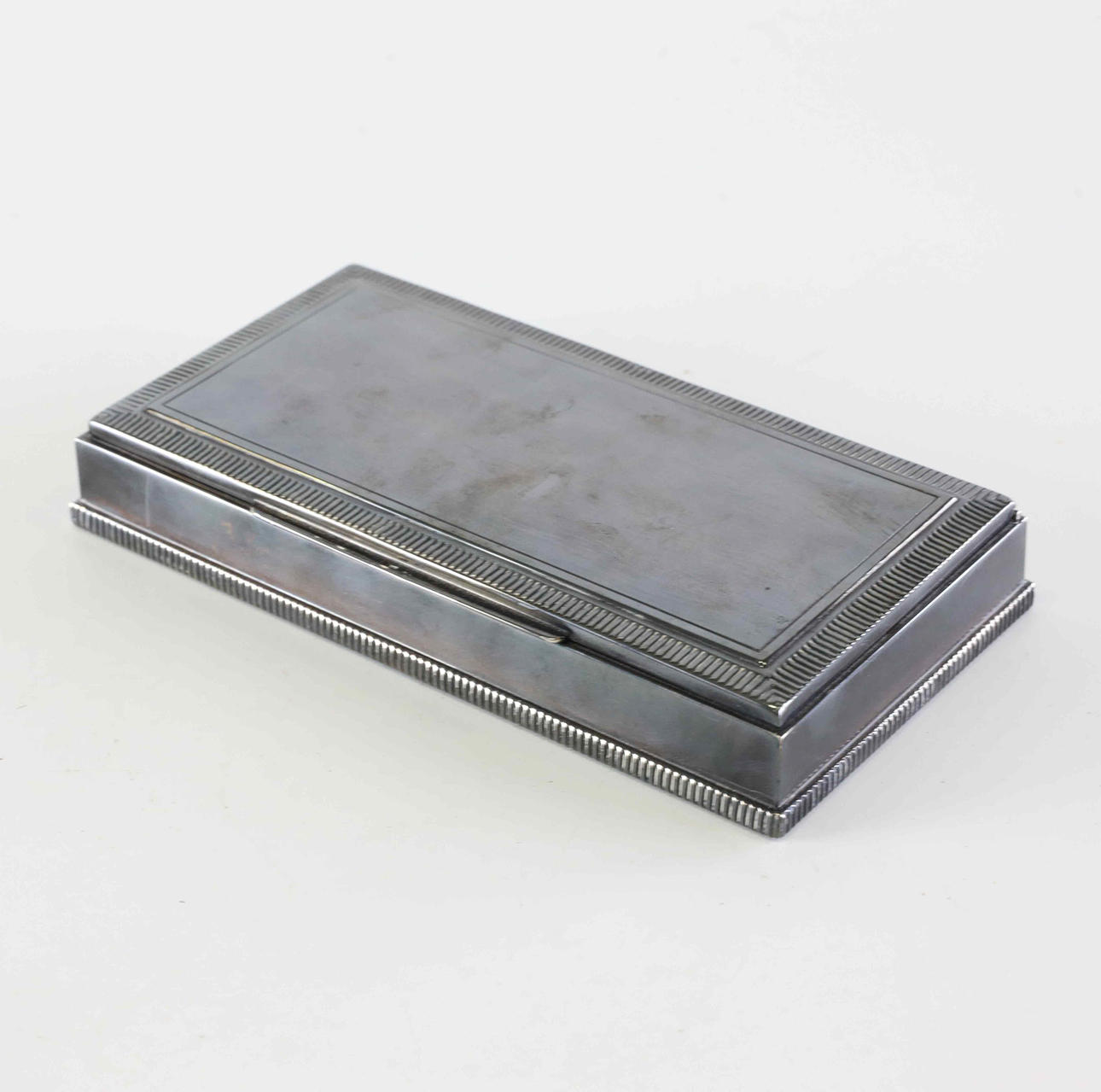 A silver, wooden box, 20th century.