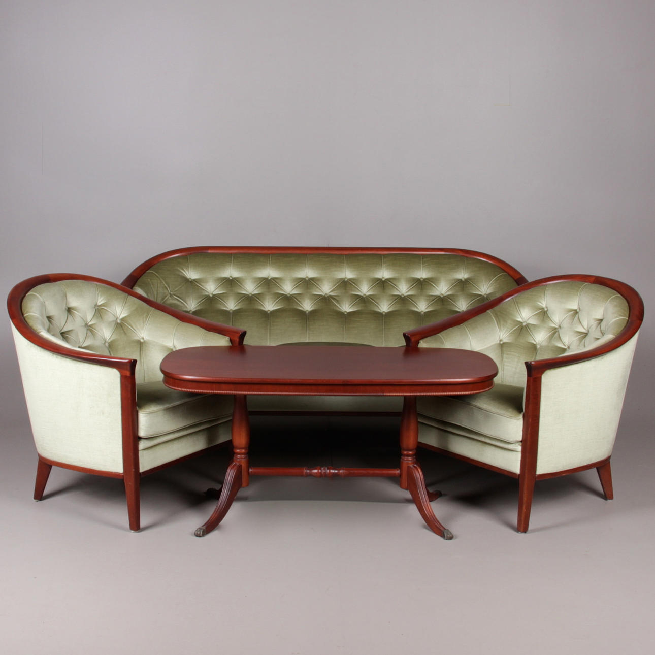 SOFFGRUPP, samt bord, Bertil Fridhagen för Bröderna Andersson, 1960-tal.