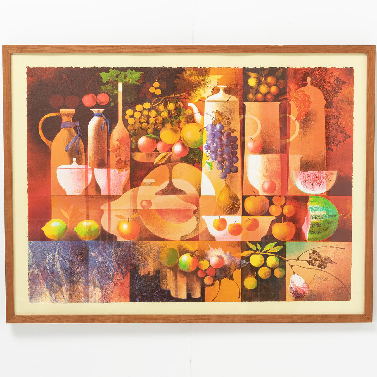 JOSEP BAQUÉS. Lithograph in colours, signed and numbered 83/150.