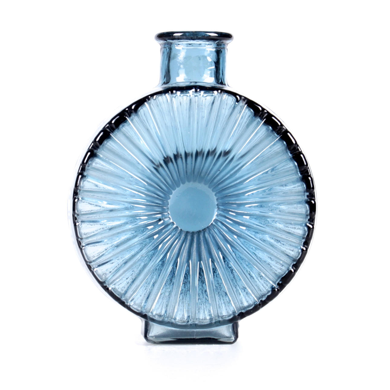 FLASKA, glas, "Solflaskan", Helena Tynell, Riihimäen Lasi, 1900-talets andra hälft.