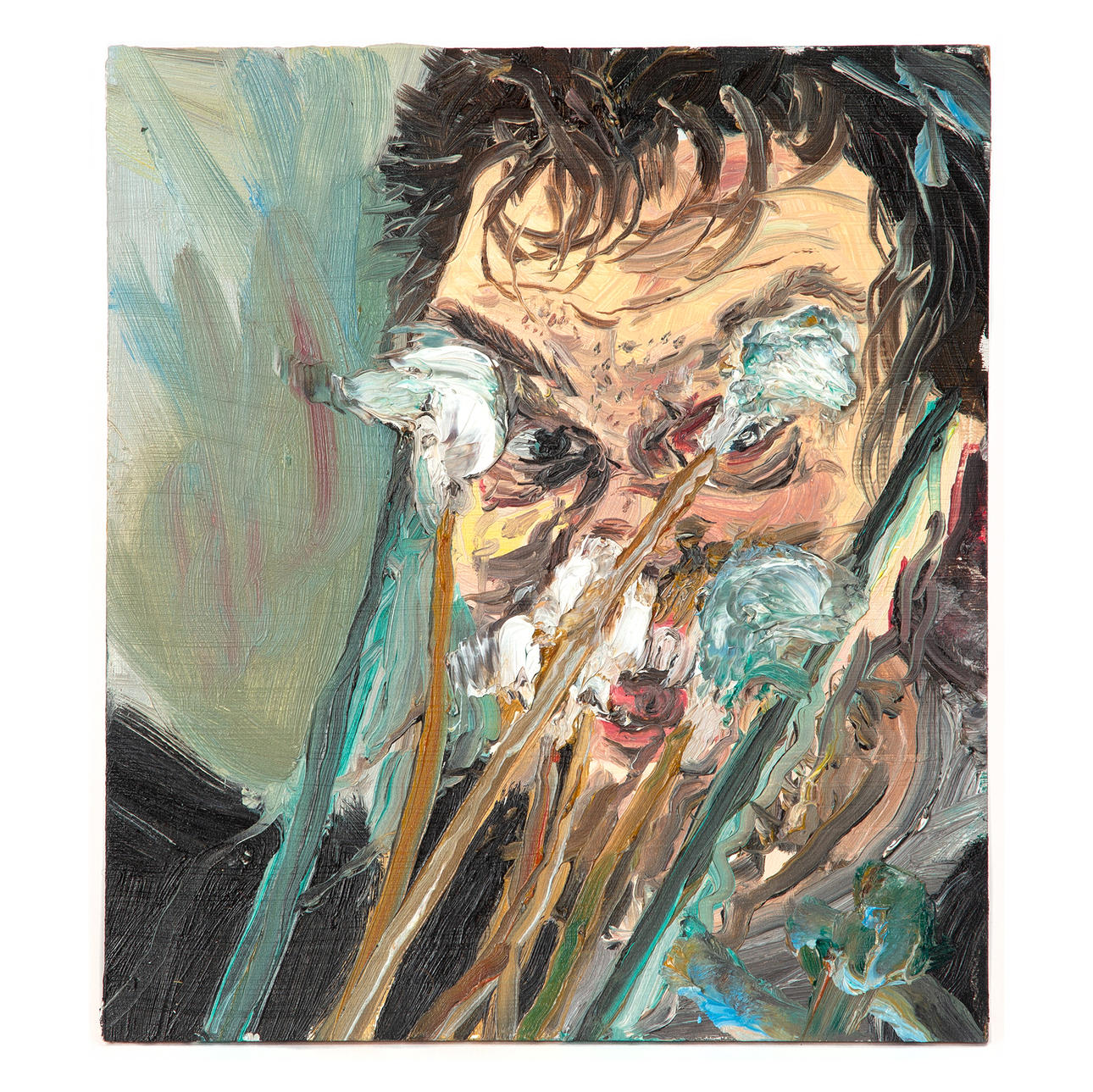 JONATHAN PIHLGREN. Olja på MDF, "Performance", 2024.