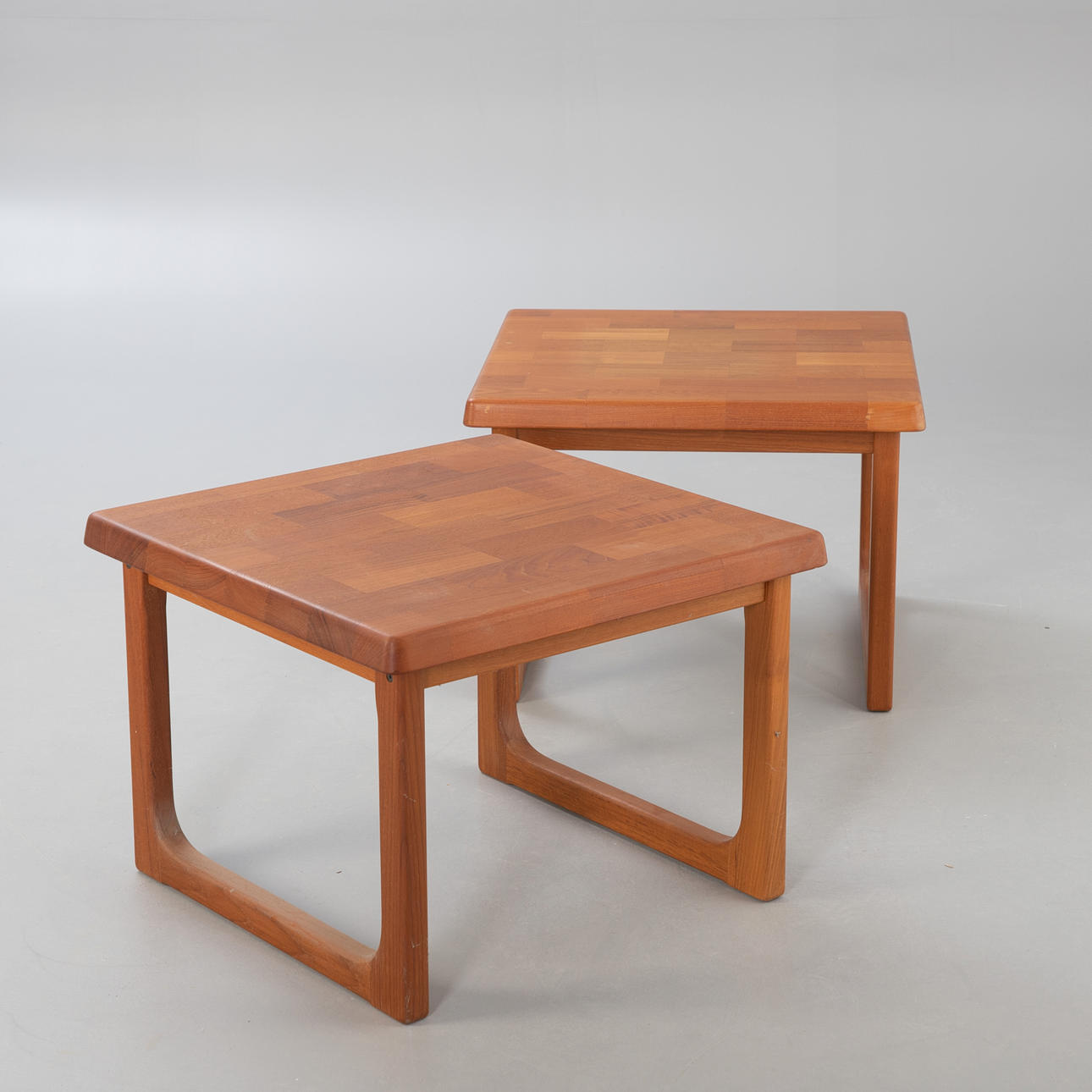 Niels Bach, 2 sofa tables in teak, Denmark.