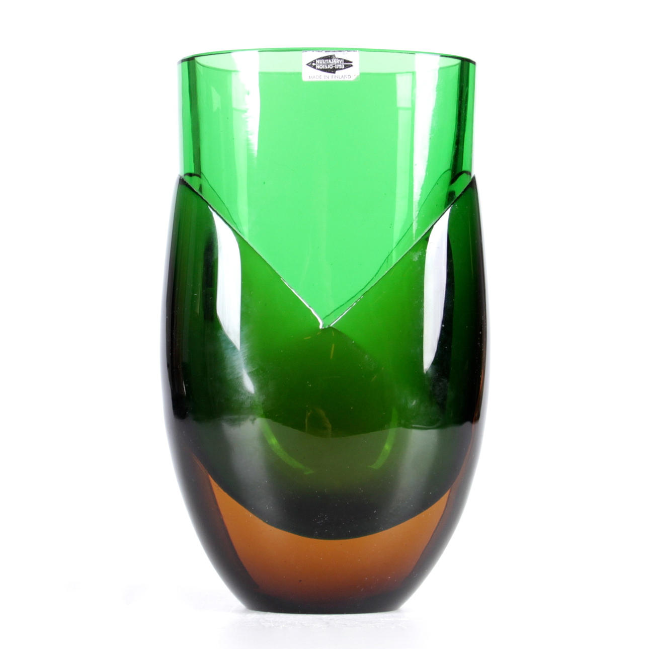 VAS, glas, "Kukka", Heikki Orvola, Nuutajärvi, Notsjö.