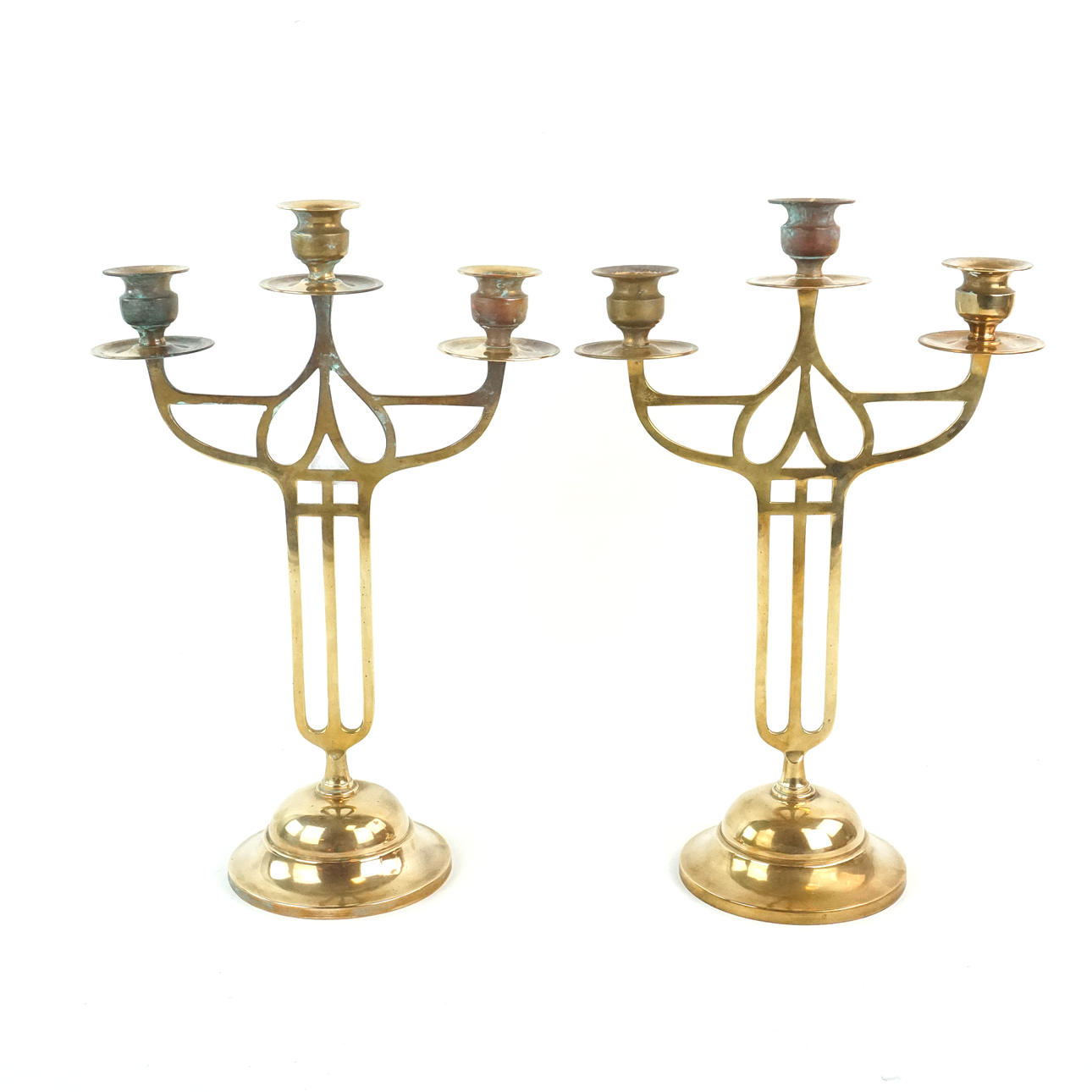 KANDELABER, et par, jugendstil, 1900-talets første halvdel.