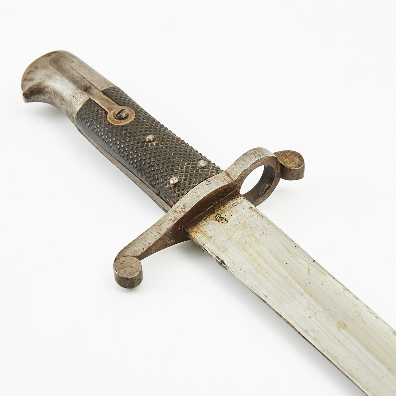 SÄBELBAJONETT, britisch, Modell 1856, Kirschbaum, Solingen, mit Wanne.