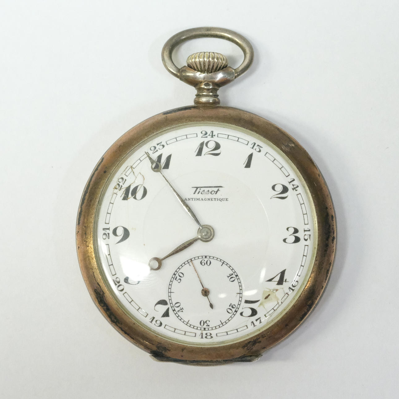 TISSOT. POCKET WATCH. SILVER. 1934—36.