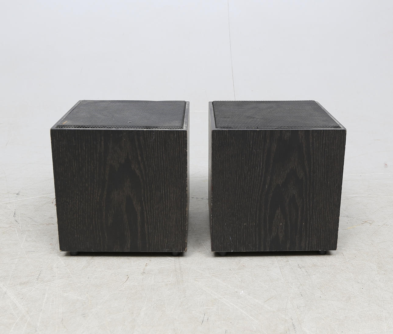 HÖGTALARE, ett par, "Kuben", SONAB, Carlsson, 1900-talets andra hälft.