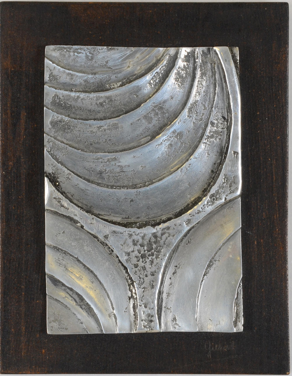 GILBERT NIELSEN. VÄGGSKULPTUR, aluminium.