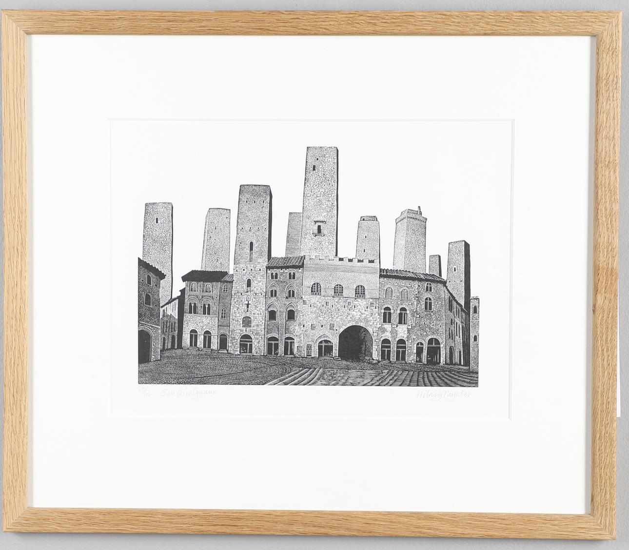 HILARY PAYNTER, MBE (B.1943). SAN GIMIGNANO.