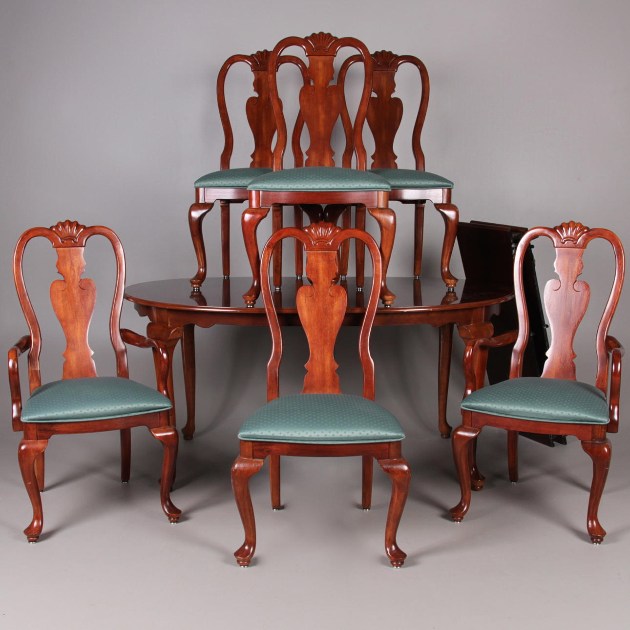 MATSALSGRUPP, 9 delar, rokokostil, "Knightsbridge, Universal furniture, 1900/2000-tal.
