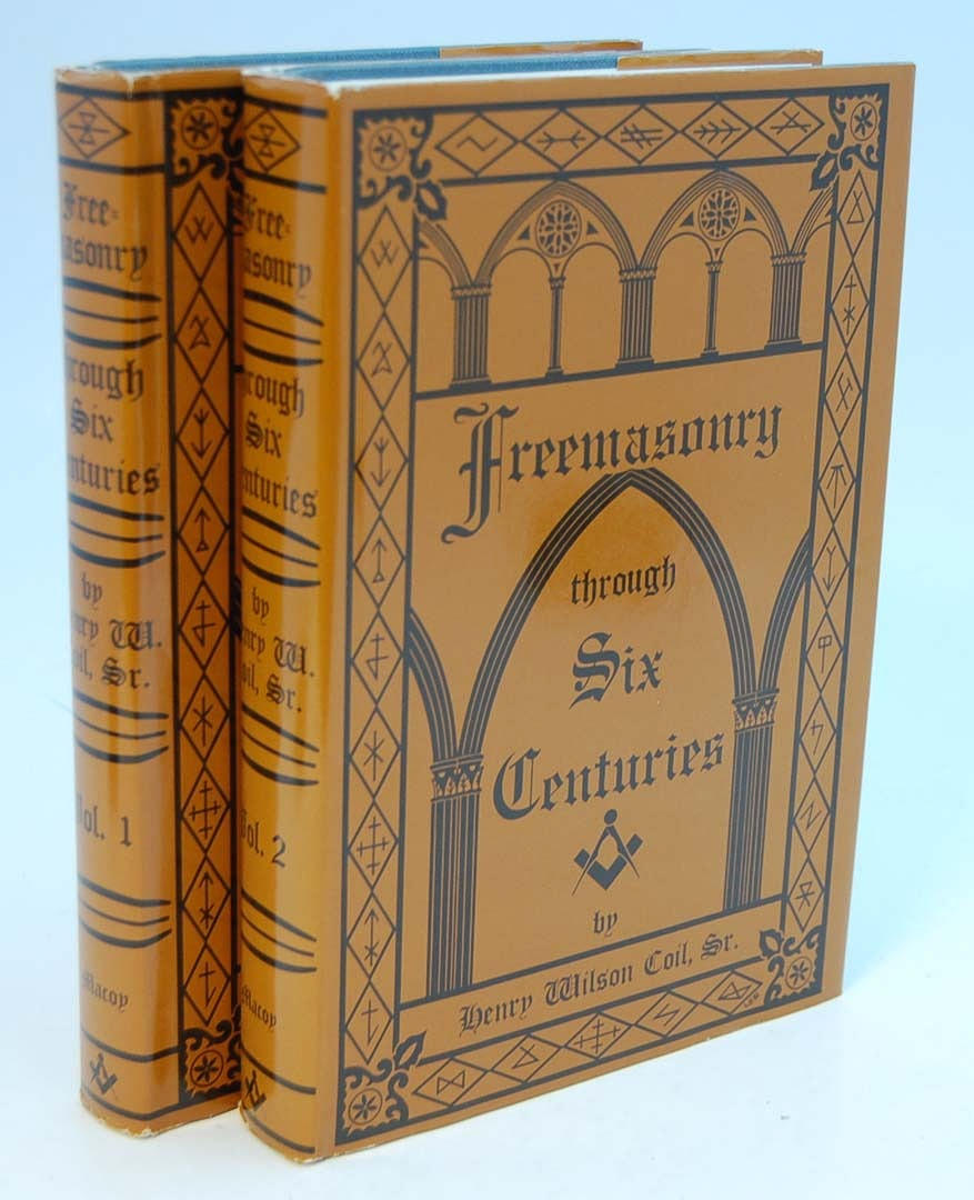 FRIMURERI. COIL, HENRY WILSON SR. Freemasonry through Six Centuries Vols. I-II.