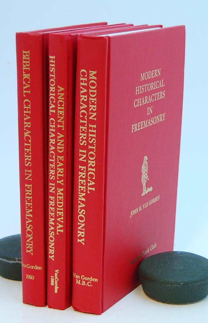 FRIMURERI. VAN GORDEN, JOHN H. Modern, Anciet, Biblical characters in freemasonry. 3 vol.