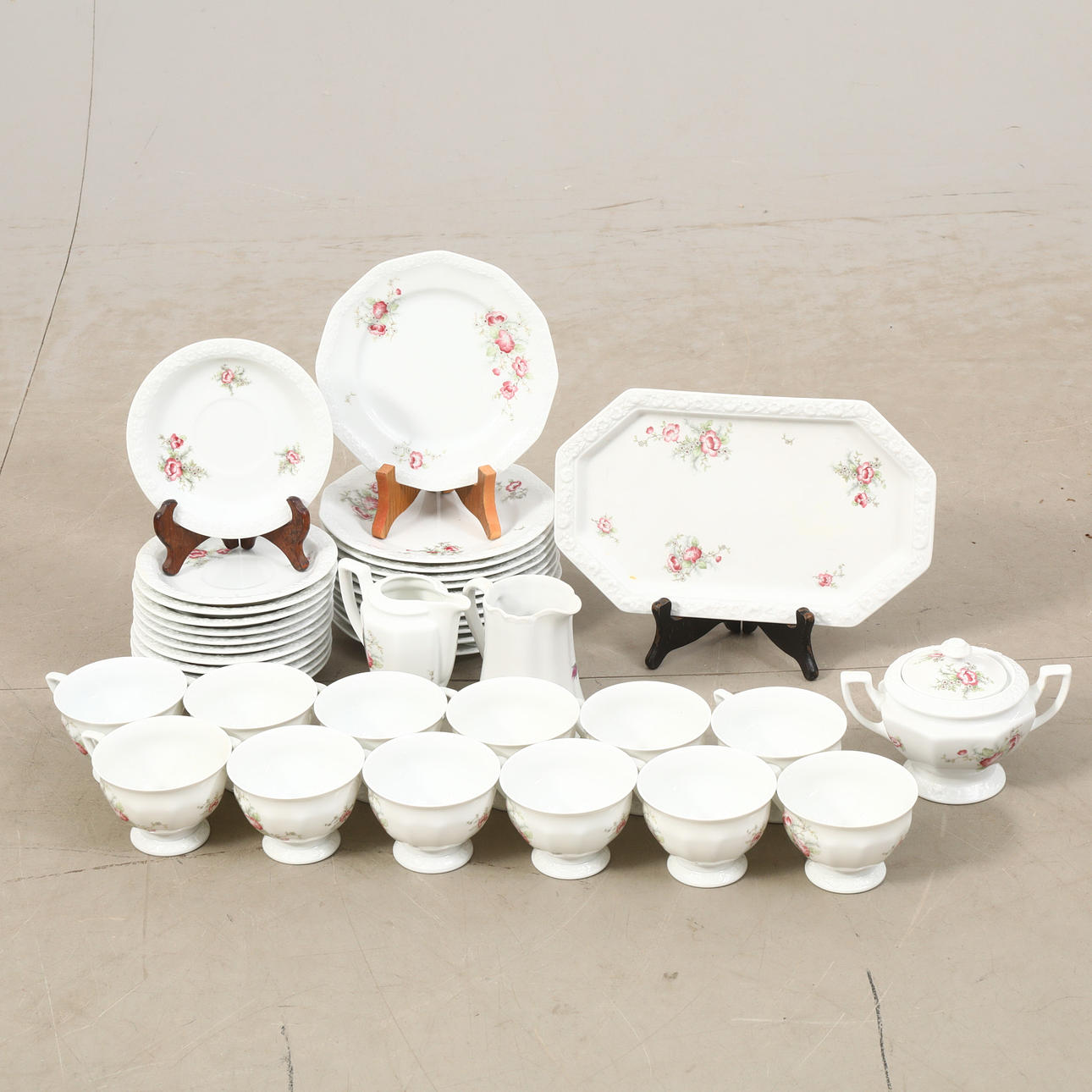 KAFFESERVIS, porslin "Maria Mandelblom", Rosenthal.