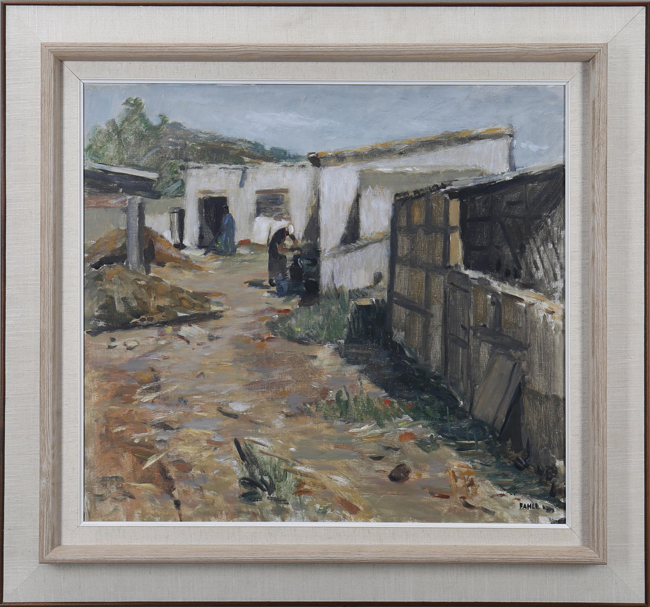 GUSTAV ADOLF FAHLE. "San Antonio, Ibiza", olja på duk, signerad.