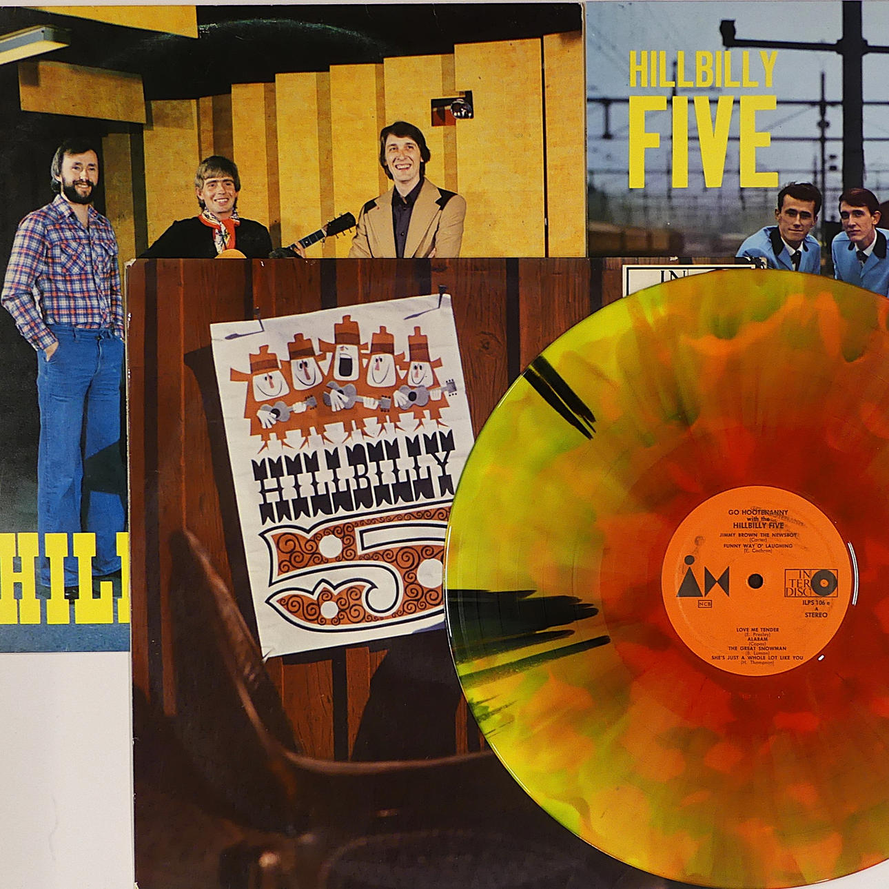 VINYL, 3 st, LP, "HILLBILLY FIVE".