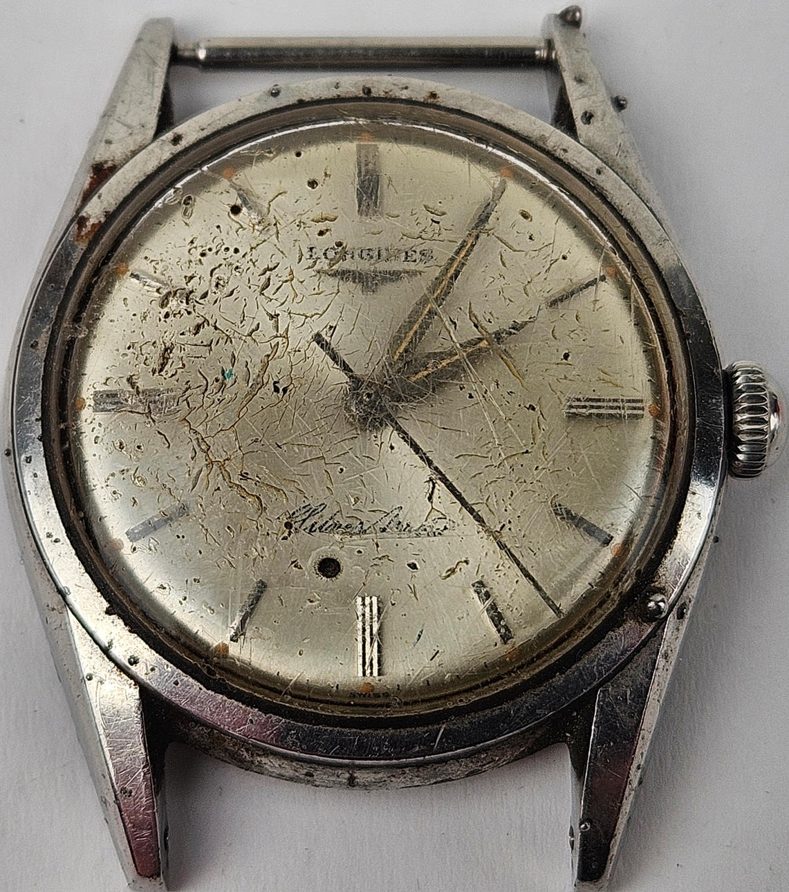 LONGINES. Wristwatch, steel, Silver Arrow.