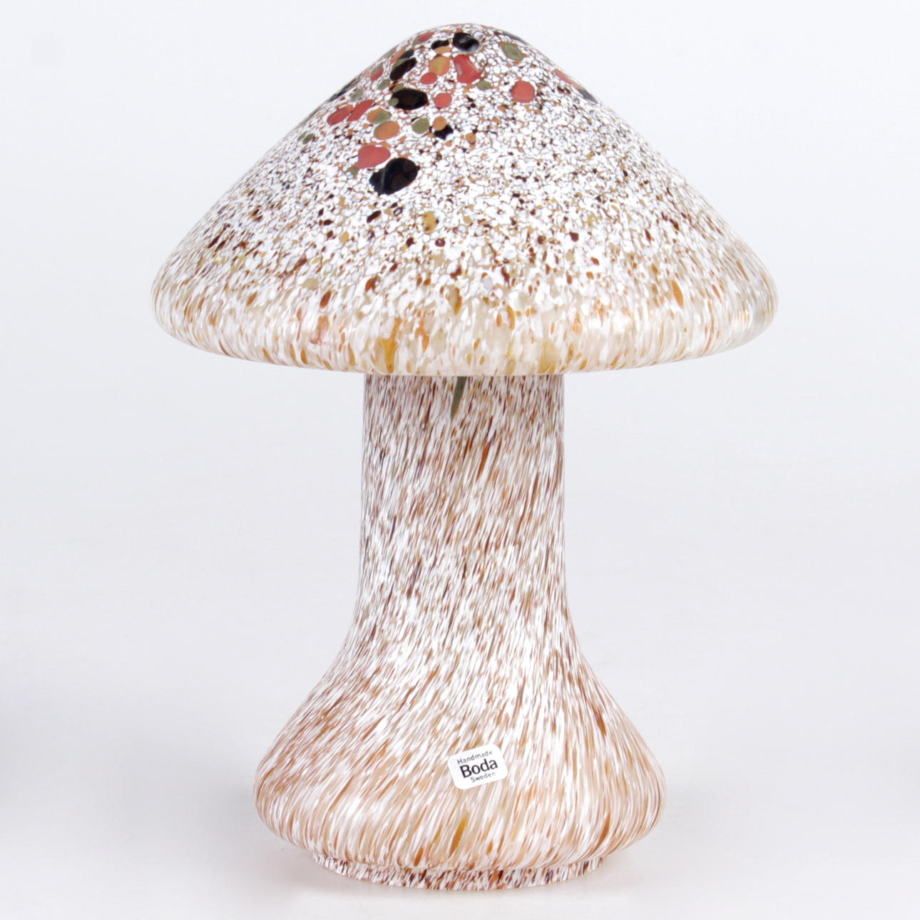 SKULPTUR, glas, svamp, Monica Backström, Boda, 1900-tal.