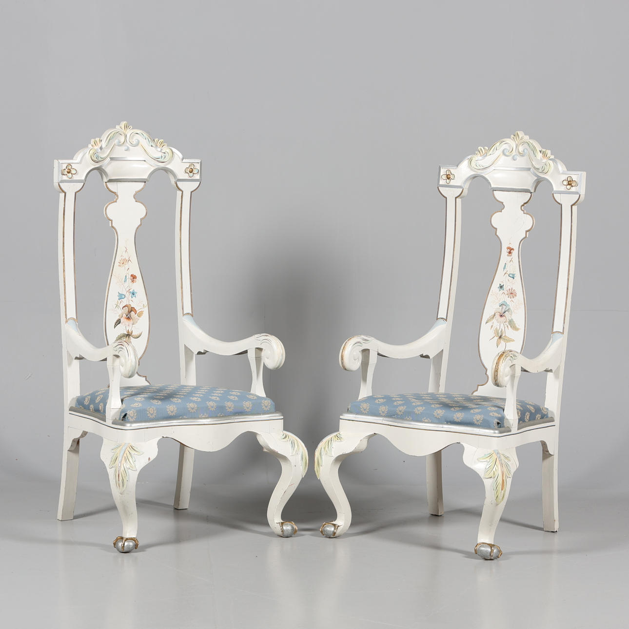 ARMCHAIRS, 1 pair. BAROQUE STYLE.