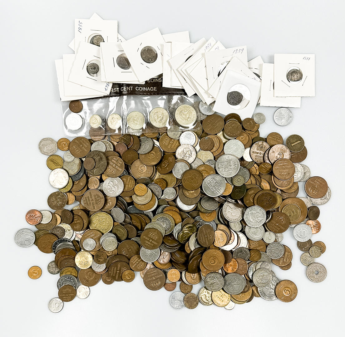 MØNTER, parti, Sverige, sølvmønter kan være til stede.