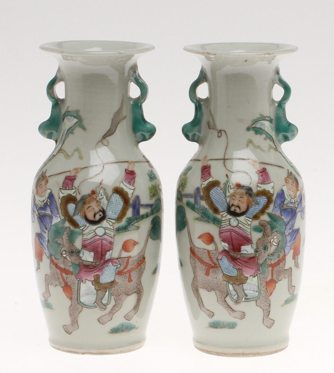 VASER, 1 par, porslin, Kina.