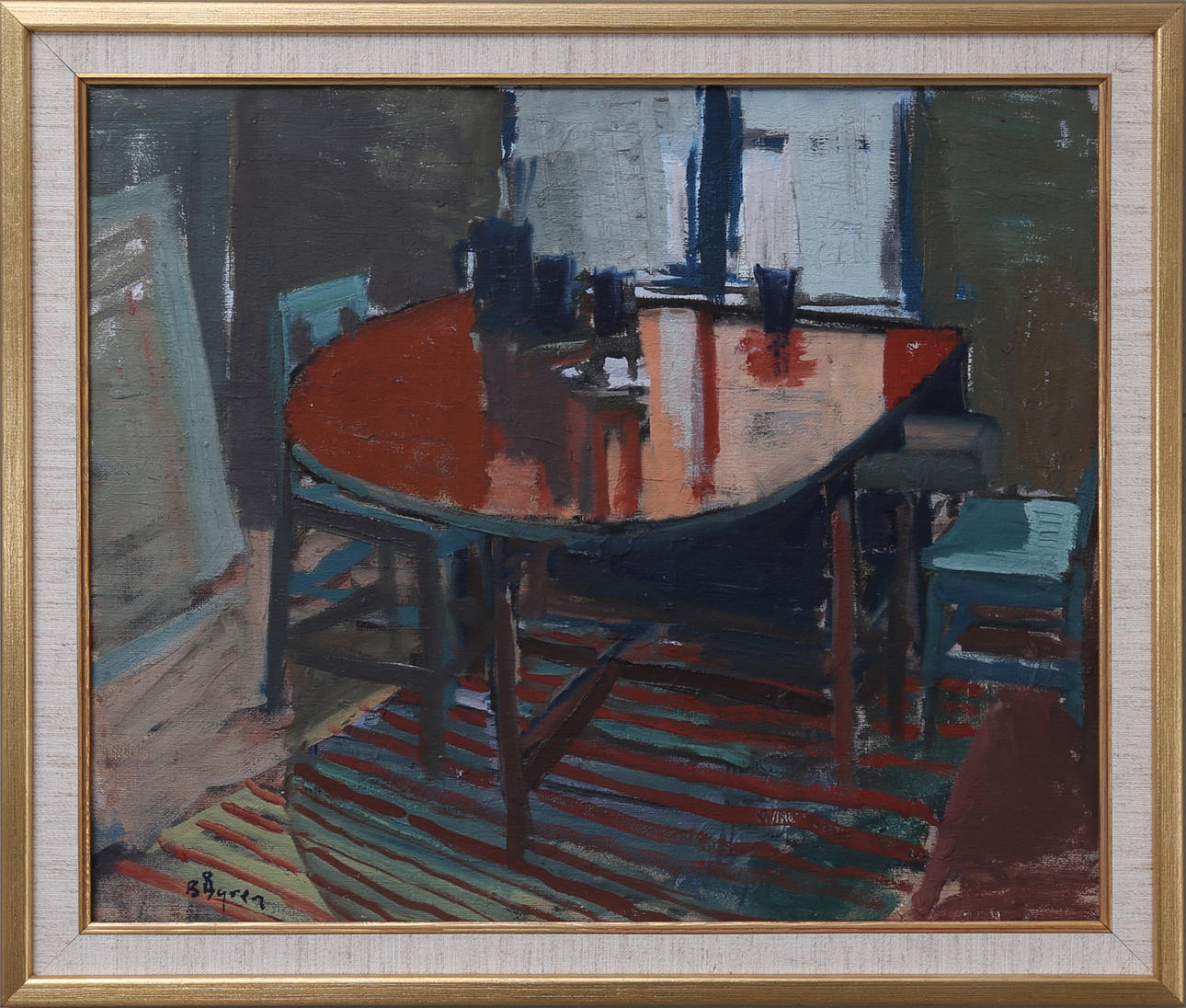 BENGT ÅGREN. Ateljébord, olja på duk, signerad.