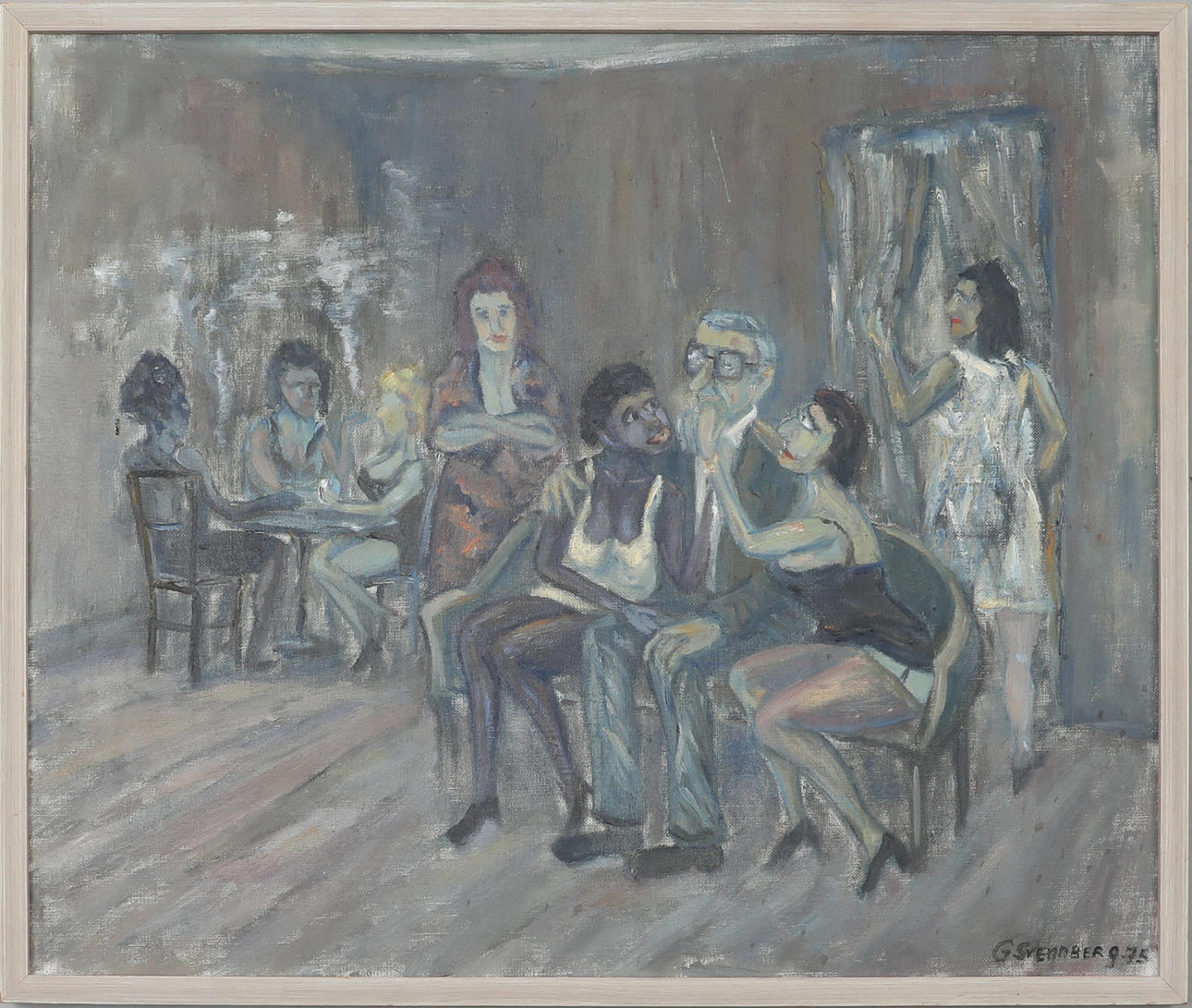 GÖSTA SVENNBERG. Oil on canvas, signed and dated -80.