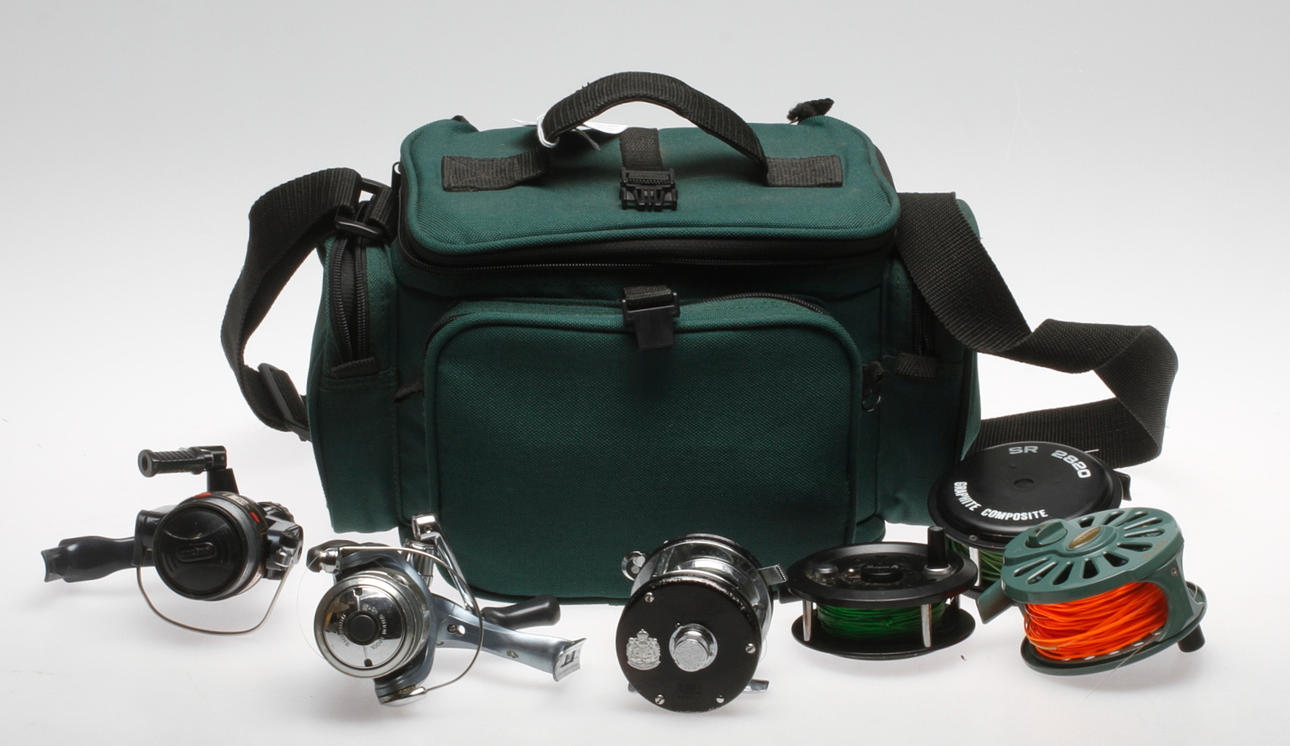 PARTI FISKE, sex spön, sex rullar, bland annat Fladen, Abu, Ron Thompson.