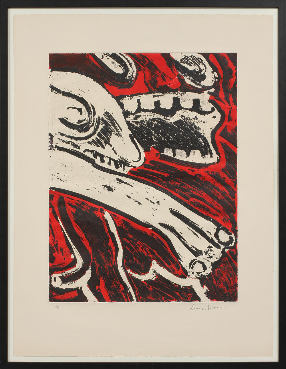 BENGT LINDSTRÖM. Figurkomposition. Carborundumetsning, signerad och numrerad ea.