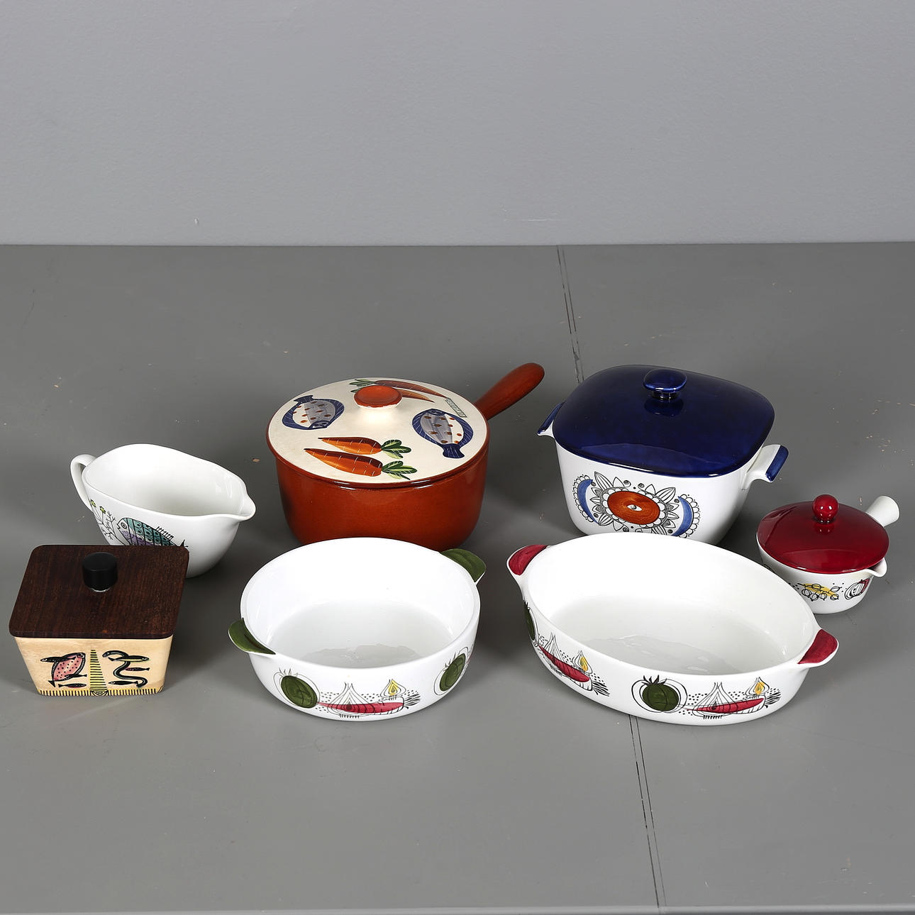 PARTI PORSLIN, 7 delar, Verdura, Petri, Deco, Tyrol, mfl.