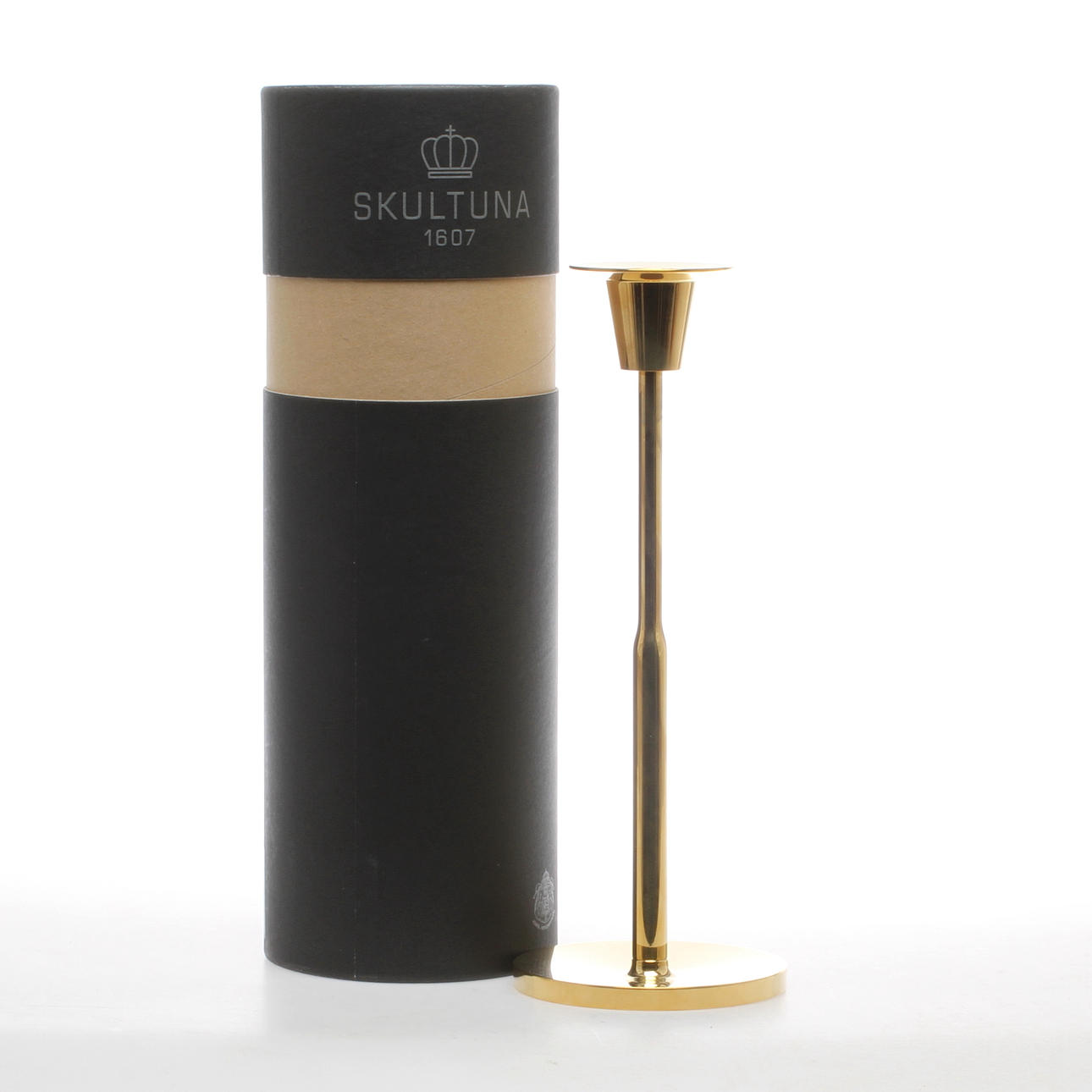 LJUSSTAKE, mässing Olof Kolte för Skultuna, 2000-tal.