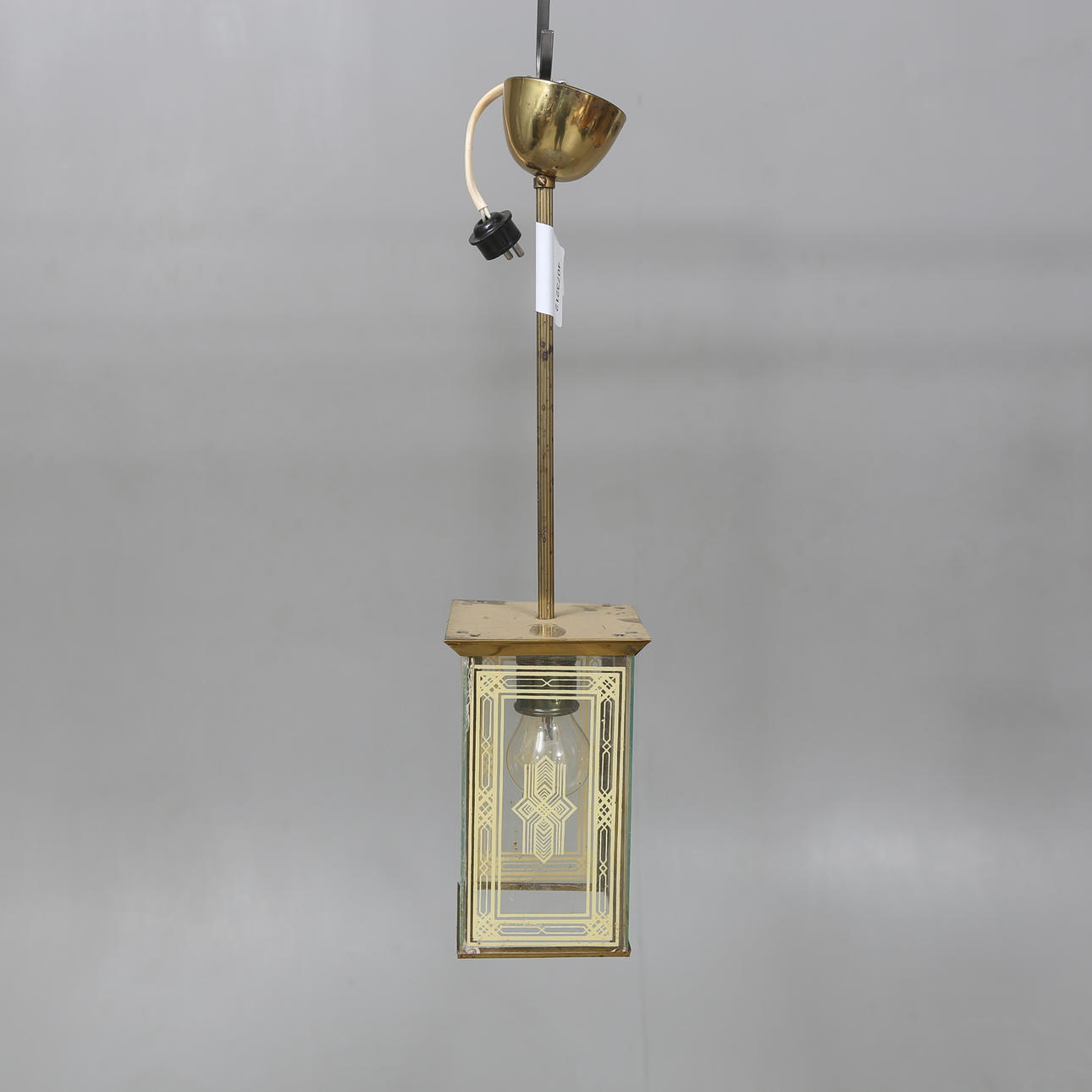 SALILAMPPU, mässing, 1900-tal.