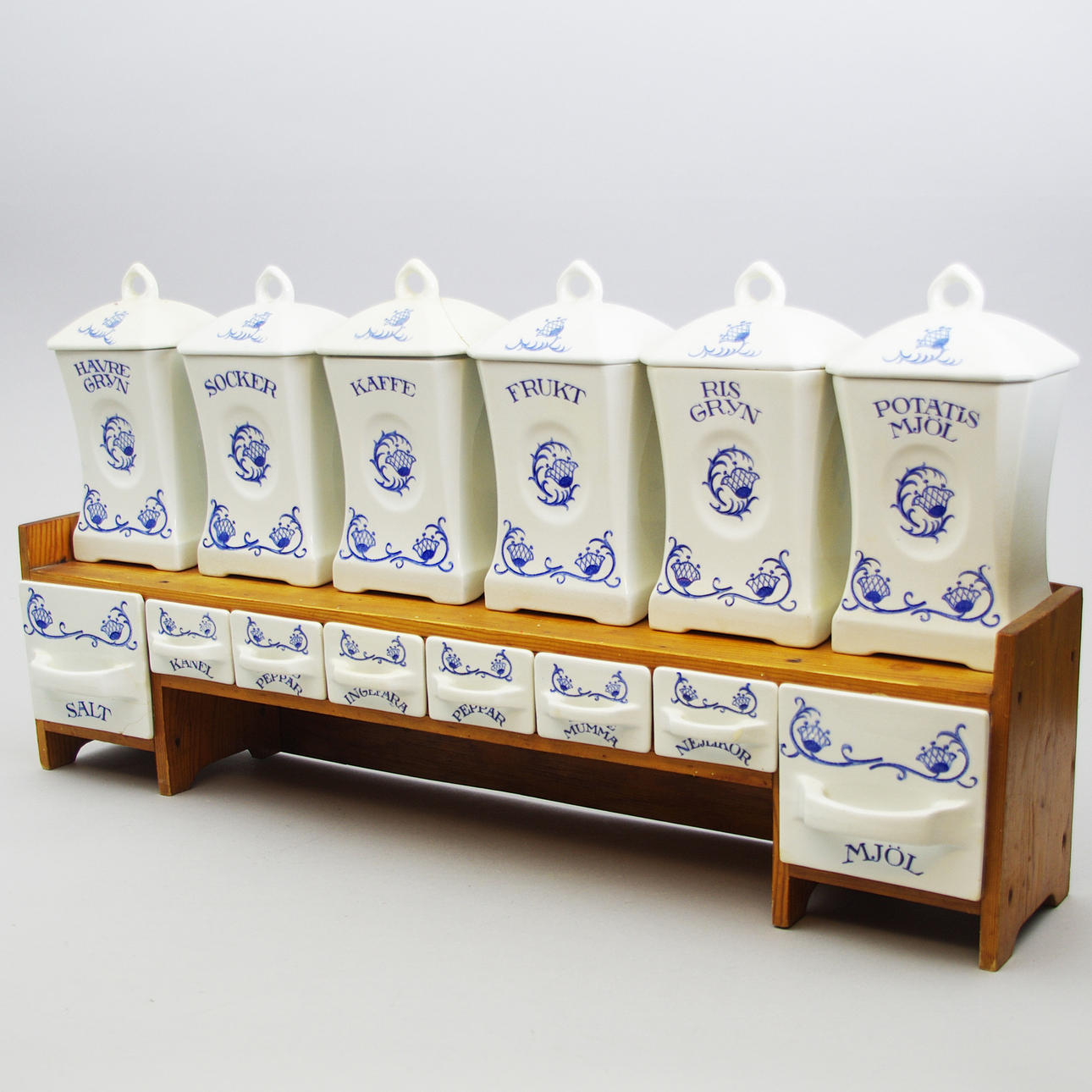 KRYDDHYLLA, porslin/trä, Rörstrand.