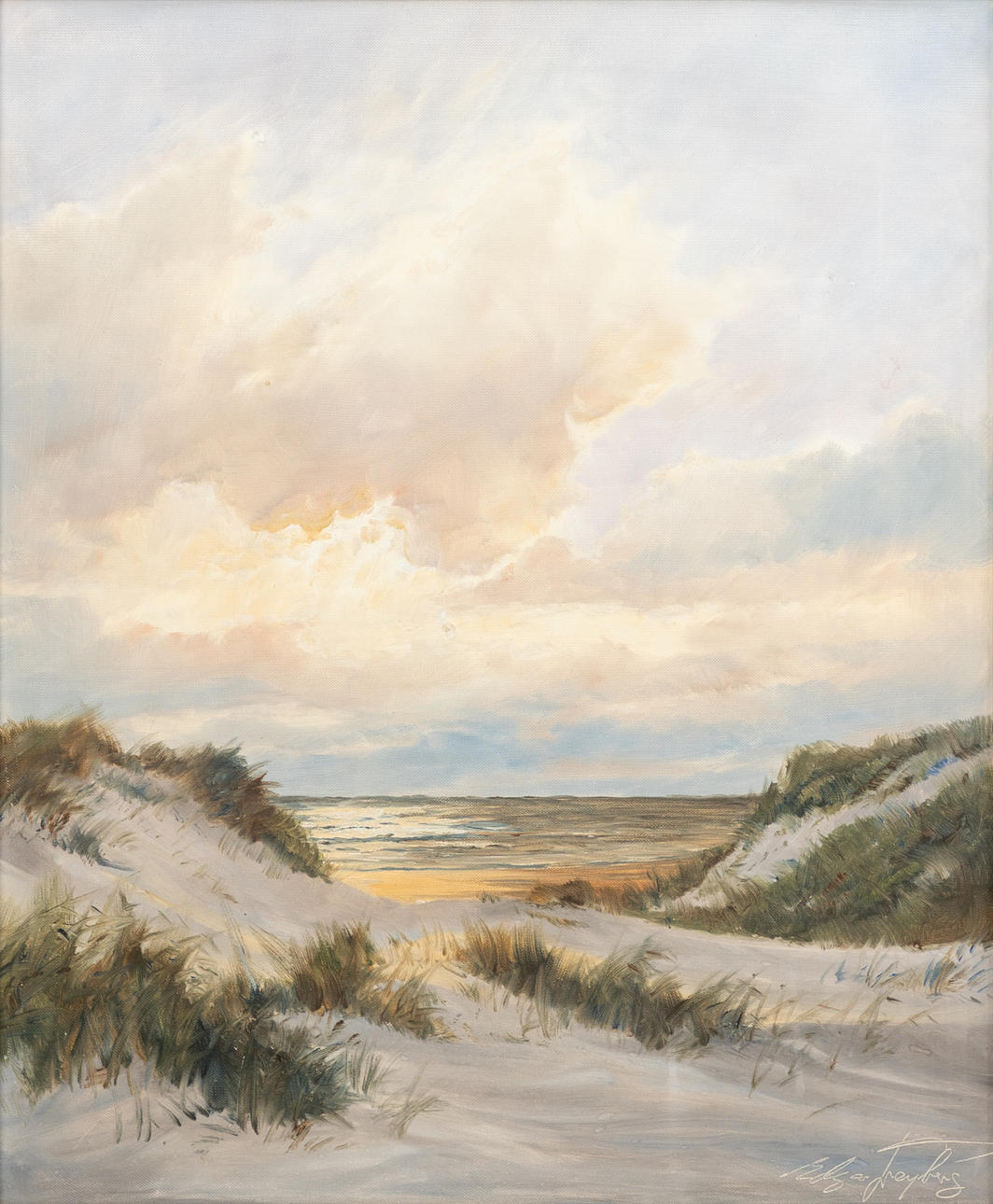 EDGAR FREYBERG (GEB. 1927). Düne am Abend.