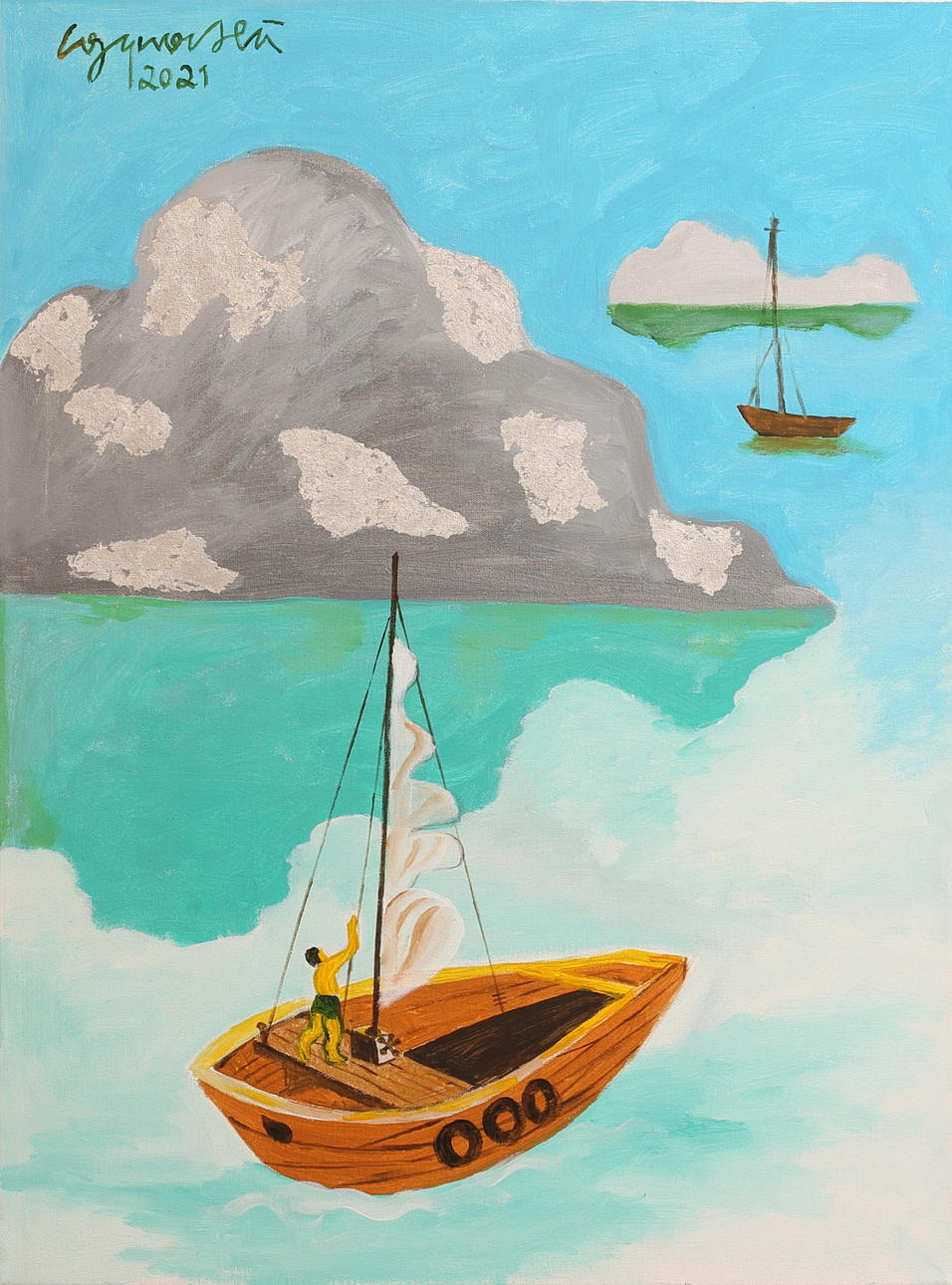 CONG QUOC HA. Oil on canvas, signed and dated 2021.