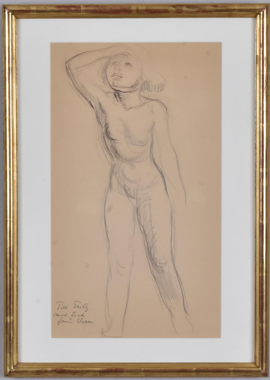 VERA NILSSON. Blyertsteckning.