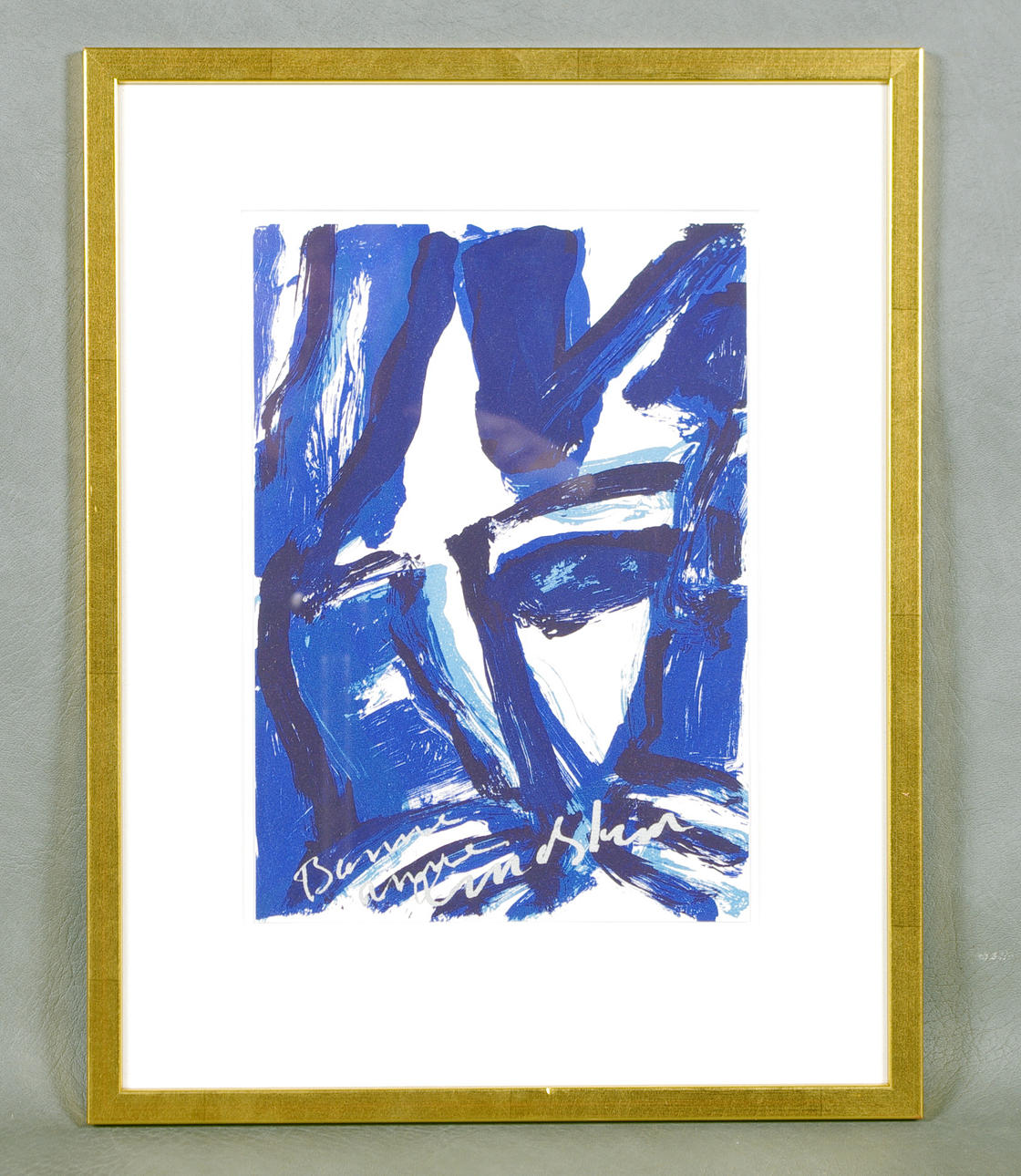 BENGT LINDSTRÖM. Komposition, gouache, signerad.