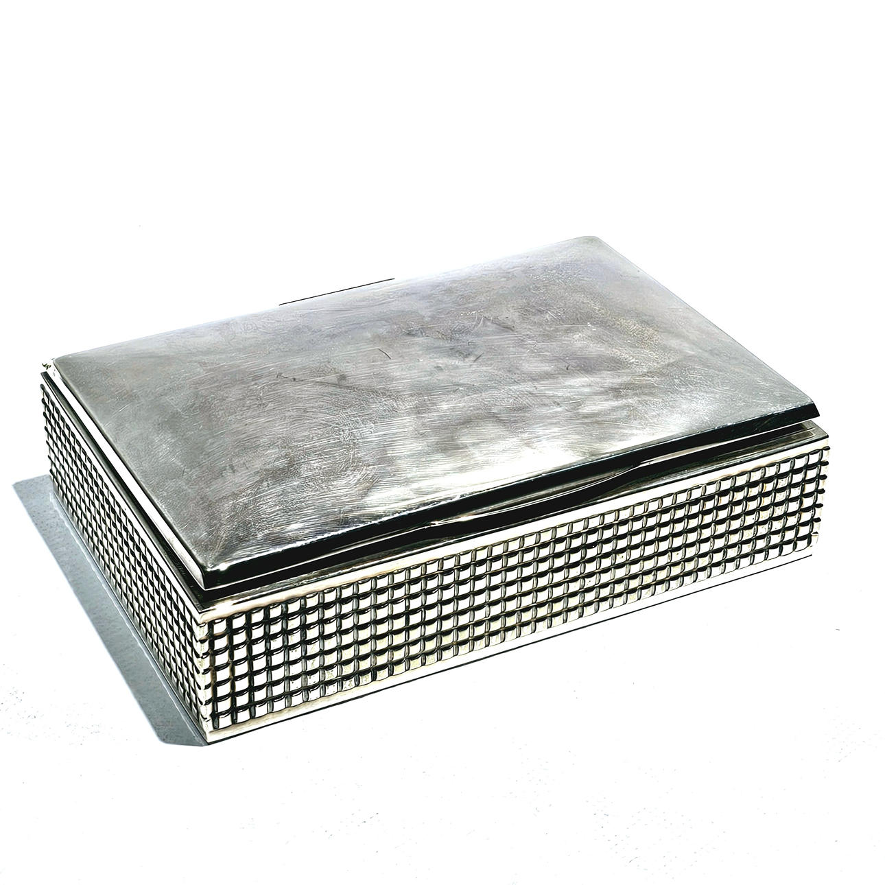 alpaca silver cigarette case Alpaca cigarette case. Silver & Metals - Silver plated