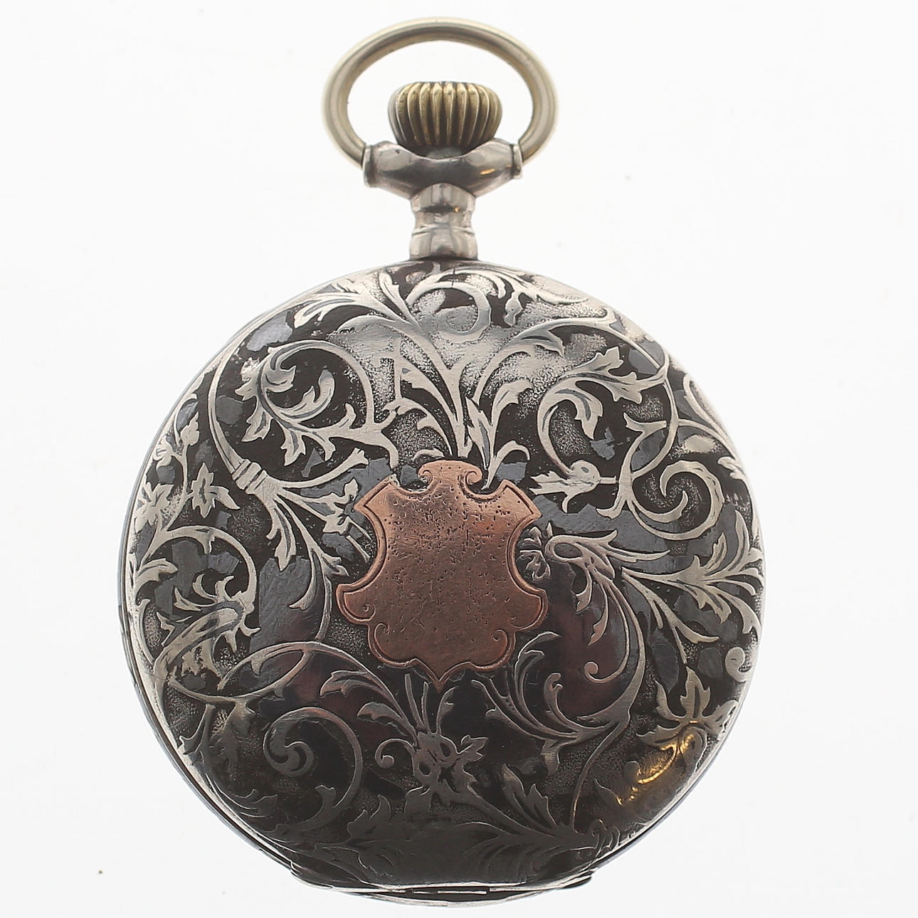 FICKUR, silver, Niello, Systeme Glashütte, 1900-tal.