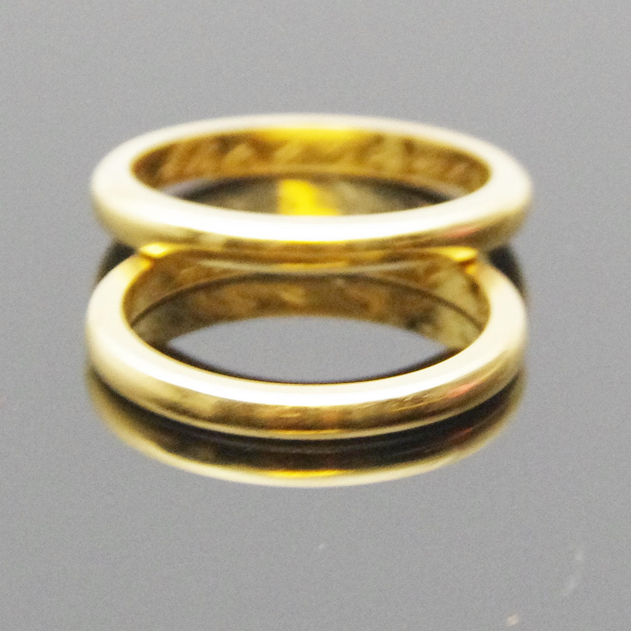 ALLIANSRINGAR, 1 par, 18K guld.