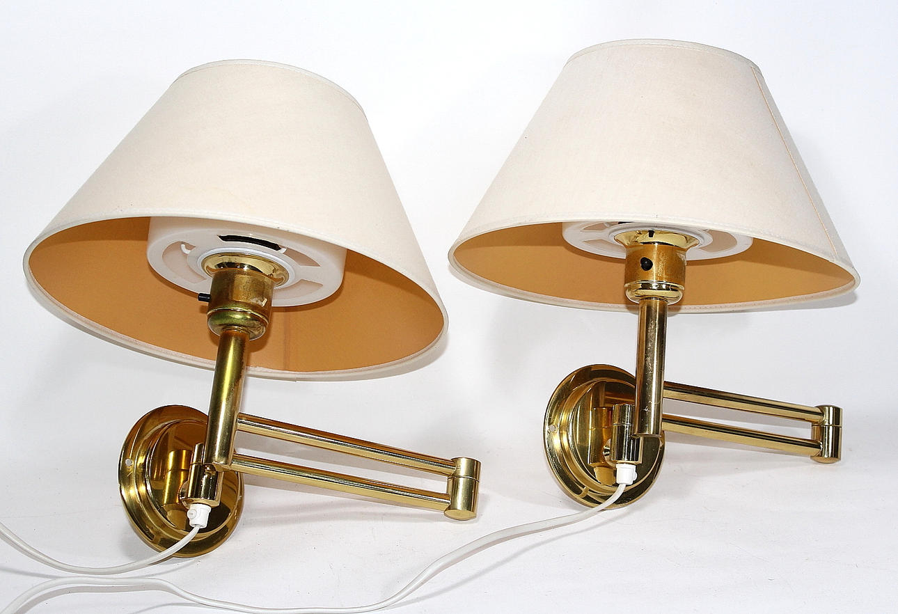 LAMPOR , paret vägg, mässing.