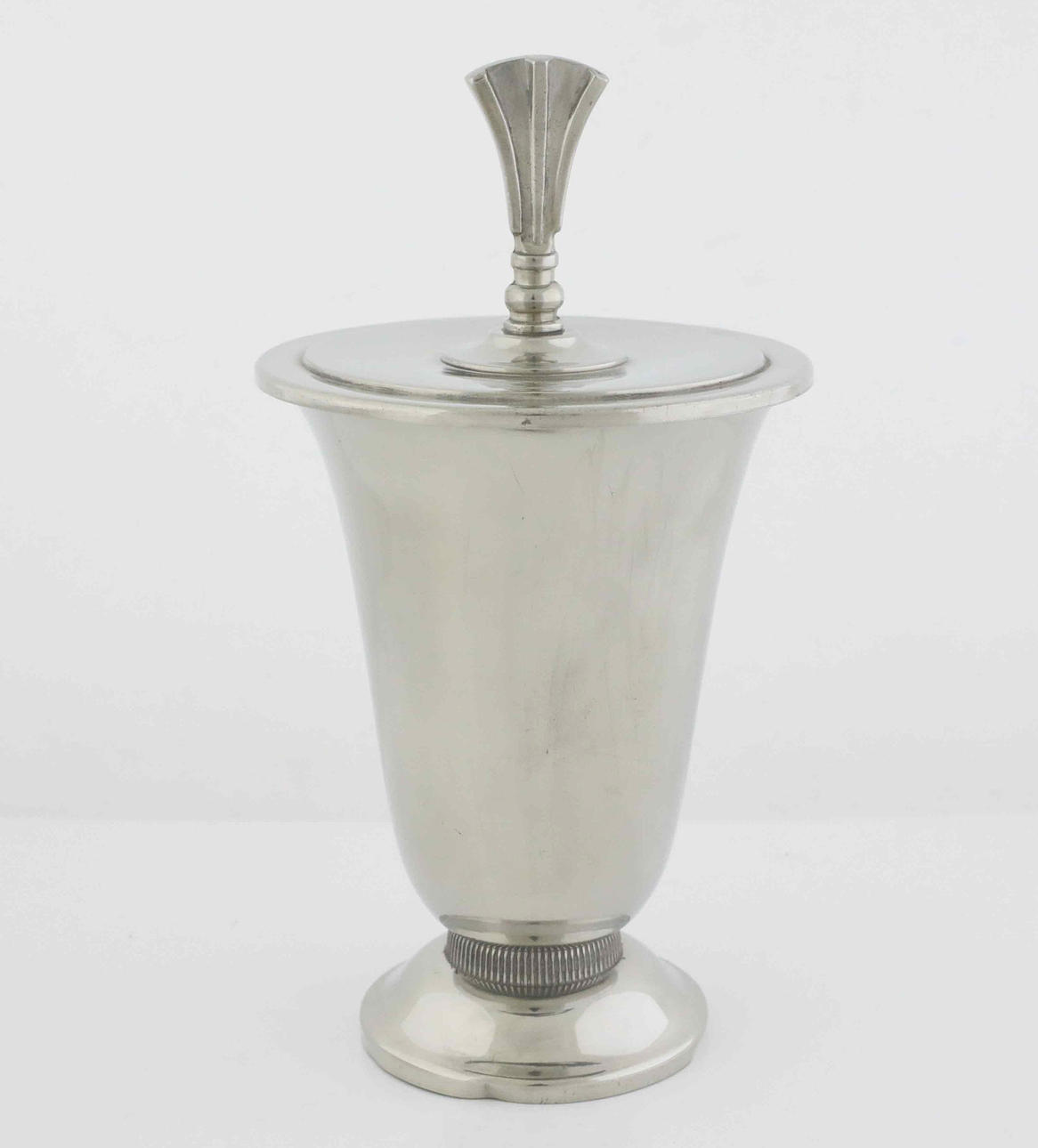 A Swedish Modern tin lockurn, 1940s.