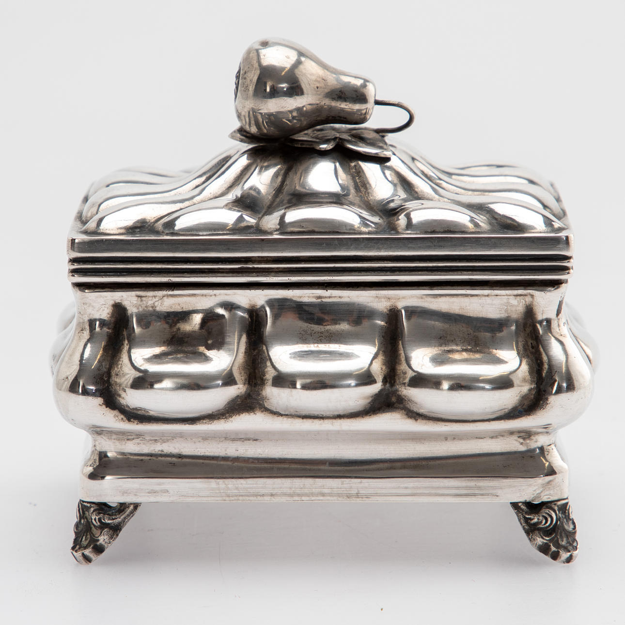 sockerskål, silver, Polen 1920-tal.