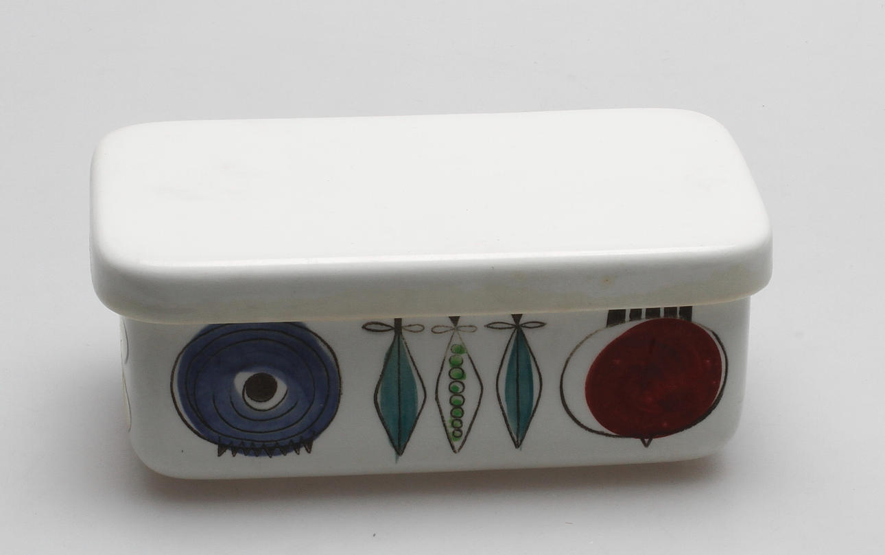 SMÖRASK, porslin, "Picknick", Marianne Westman, Rörstrand.