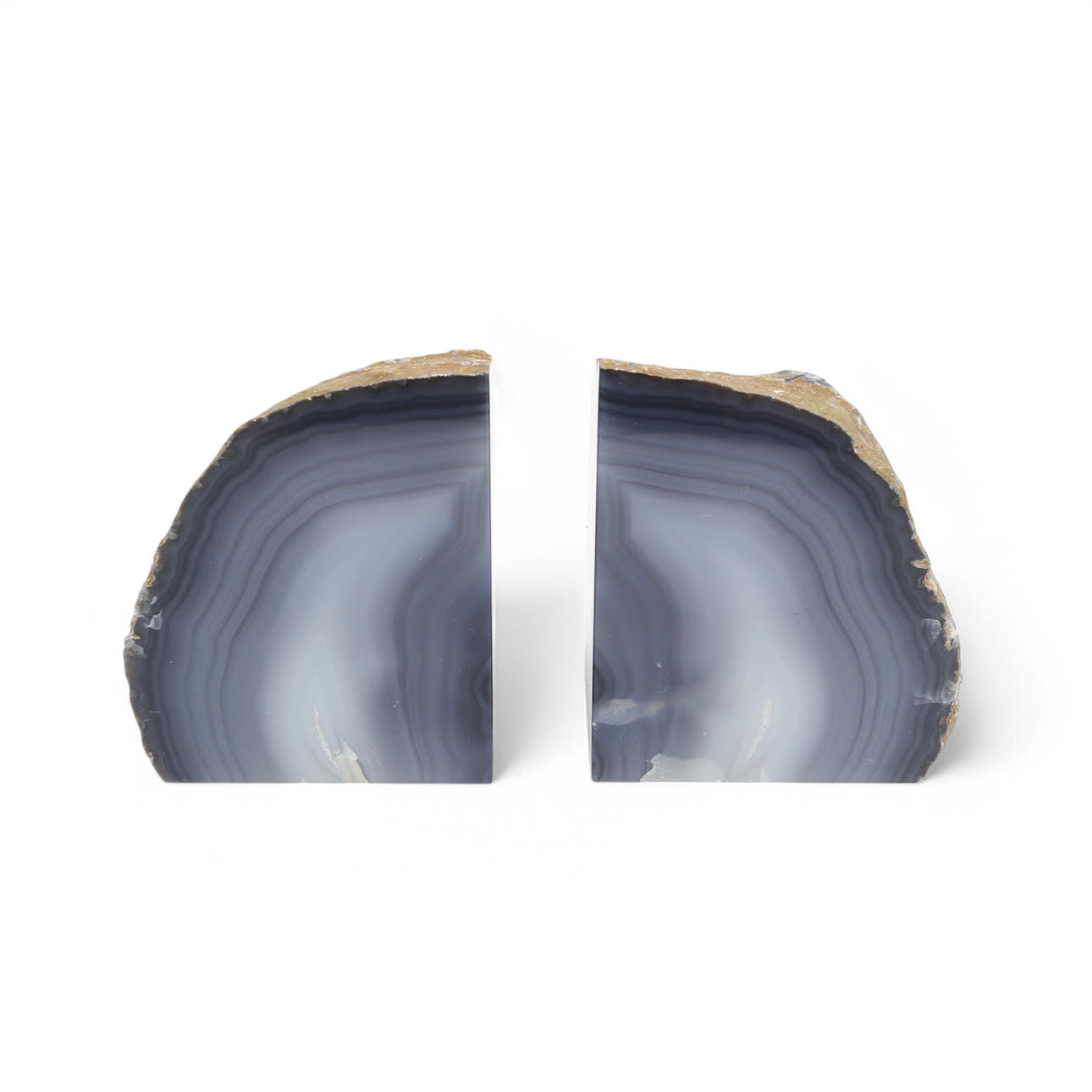 BOKSTÖD, Agat, 2 stycken.