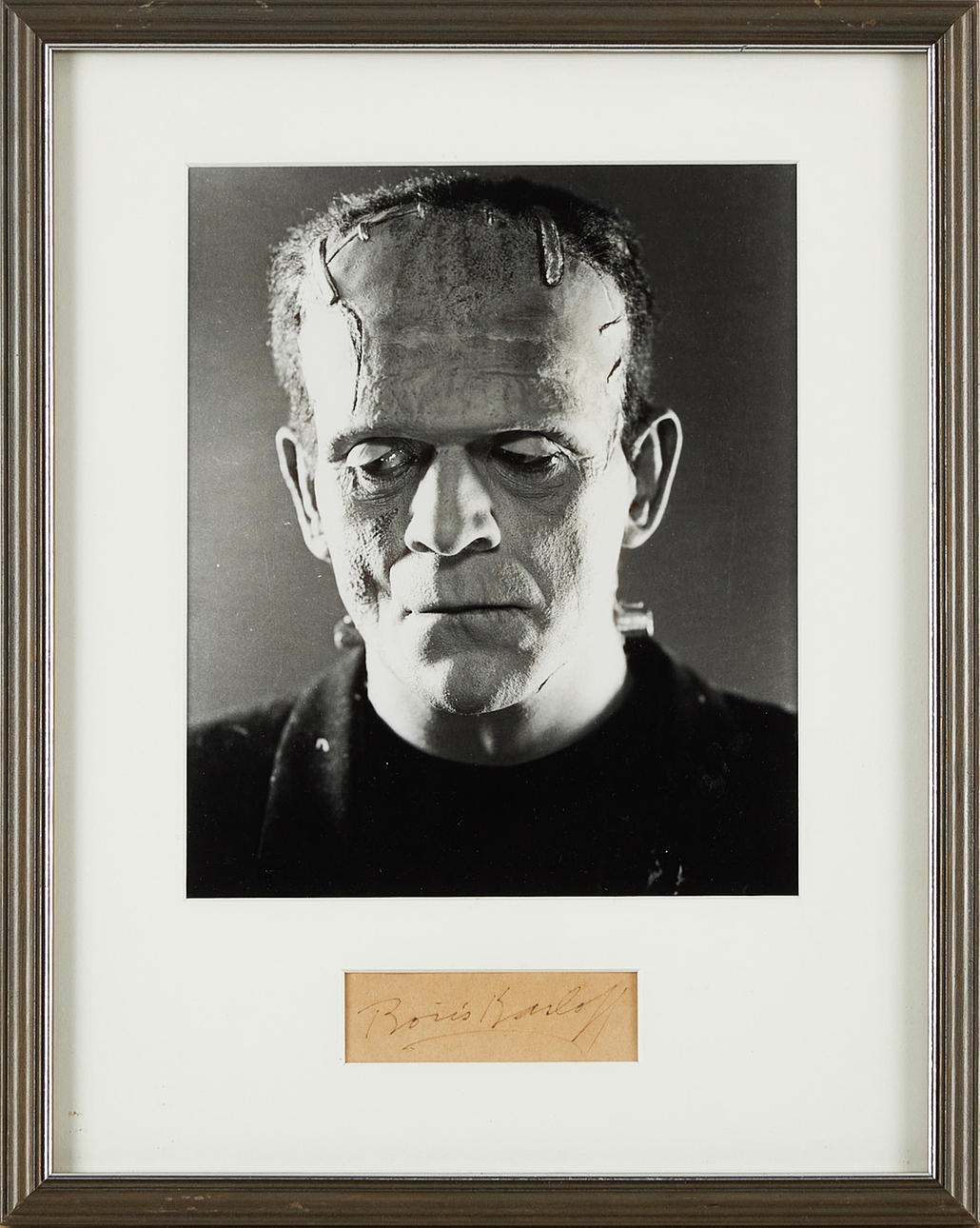 BORIS KARLOFF (1887-1969), autograph, accompanying picture of