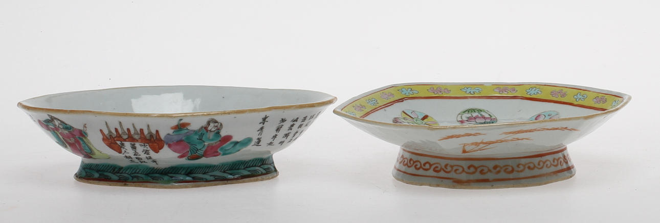 SKÅLFAT, 2 st, porslin, Kina.