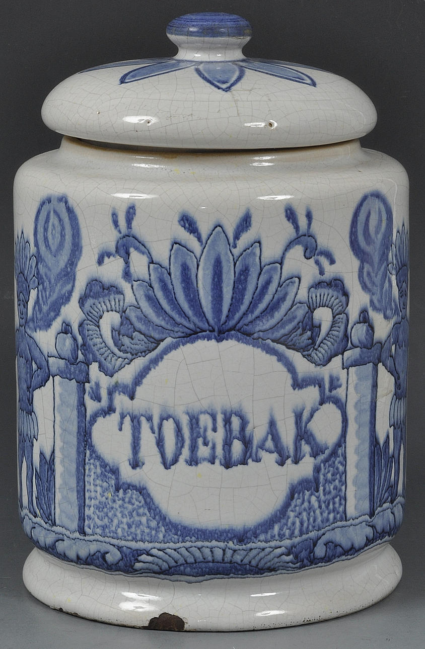 TOBAKSKRUKA, DELFT, I 1600-TALSSTIL.